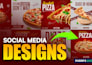 create fast food social media post designs